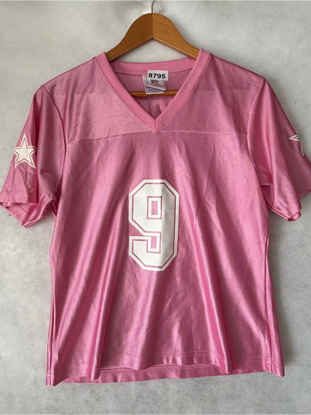 Tony Romo #9 Dallas Cowboys Pink Jersey Womens NFL Team Apparel Football M 8795